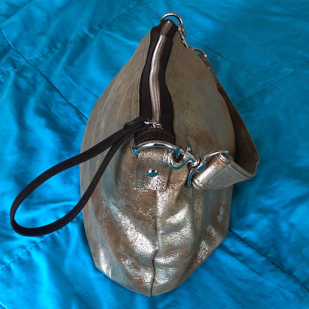 NEW Double Gilded Mink Leather Rough and Tumble Medium Duffle